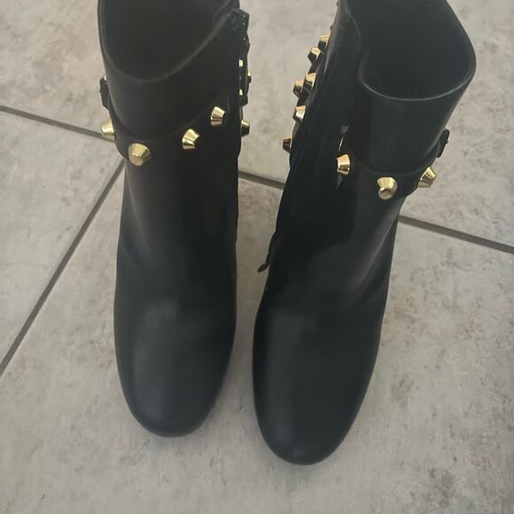 Balenciaga arena Studded Ankle Boots dress shoes cone block heels biker booties - Picture 2 of 8